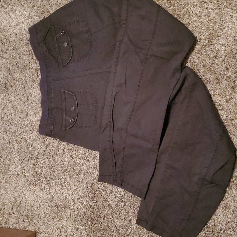 Natural reflections women's size 4 pant, dark gray